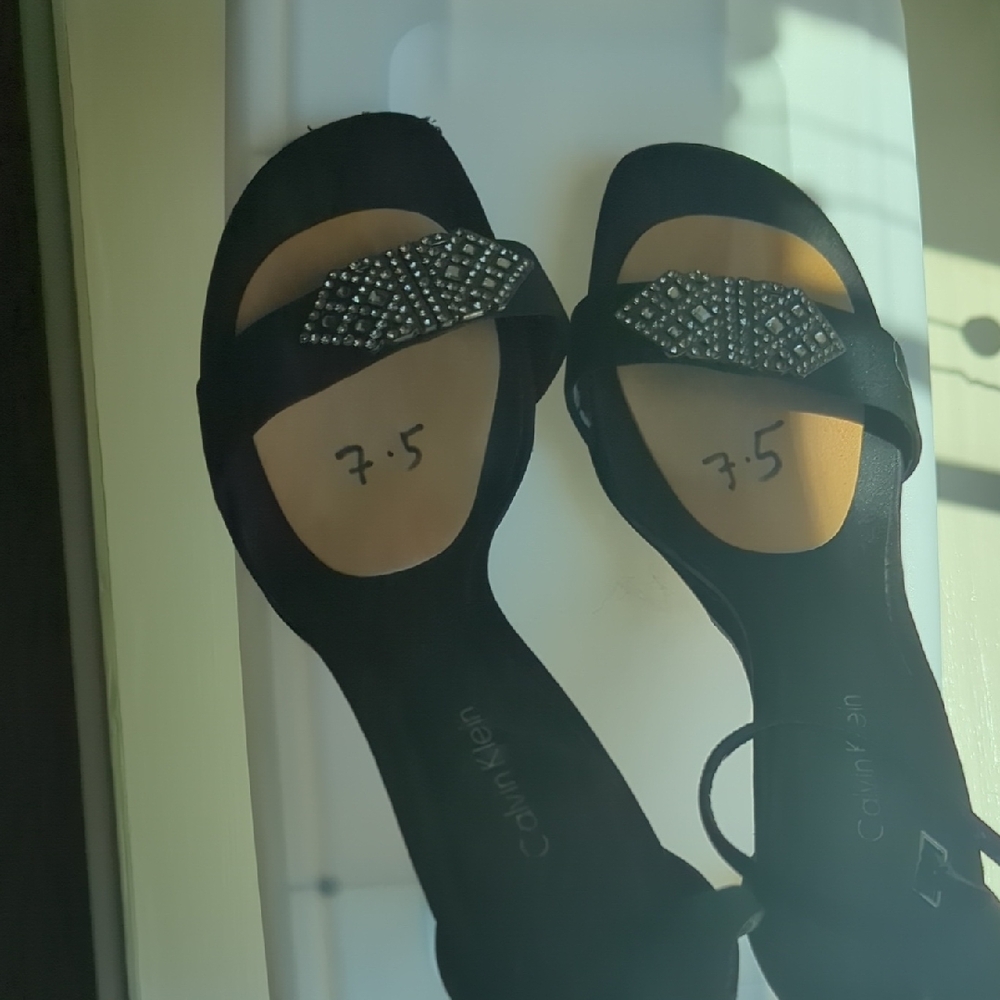 Calvin Klein Black Sandals Sleek Design